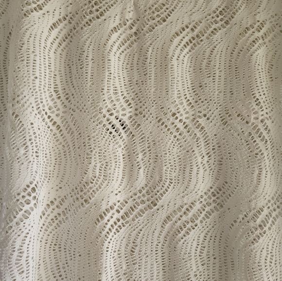 Alexa & Stella White Crocheted Size 1X Beach Cover-up Top - Picture 4 of 11
